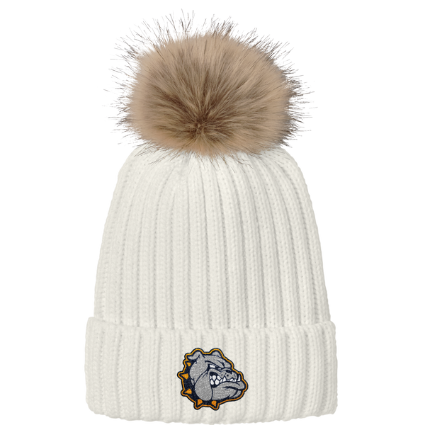 Chelsea Bulldogs Faux Fur Pom Beanie
