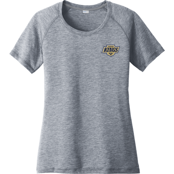 Skylands Kings Ladies PosiCharge Tri-Blend Wicking Scoop Neck Raglan Tee