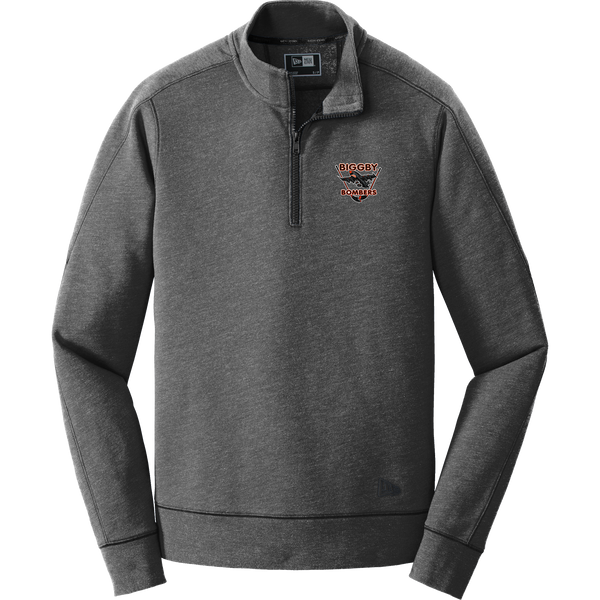 Biggby Bombers New Era Tri-Blend Fleece 1/4-Zip Pullover