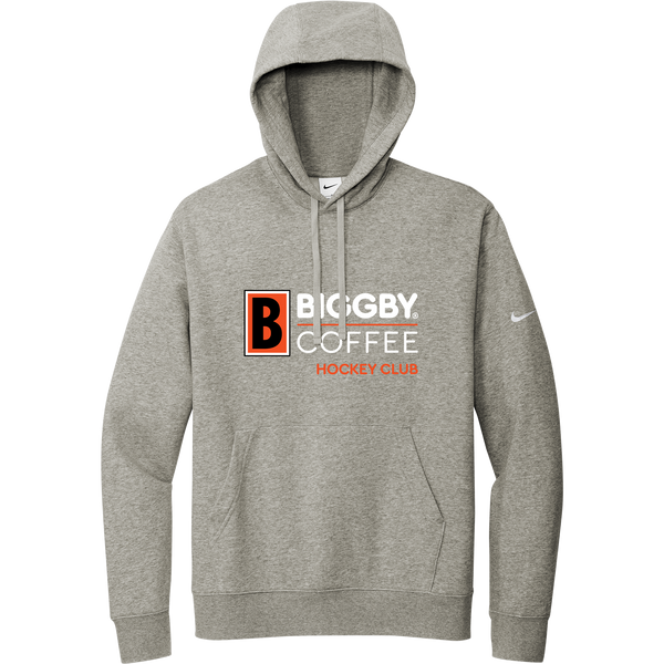 Biggby Hockey Club Nike Club Fleece Sleeve Swoosh Pullover Hoodie