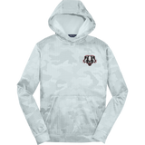 Scary Badgers Youth Sport-Wick CamoHex Fleece Hooded Pullover